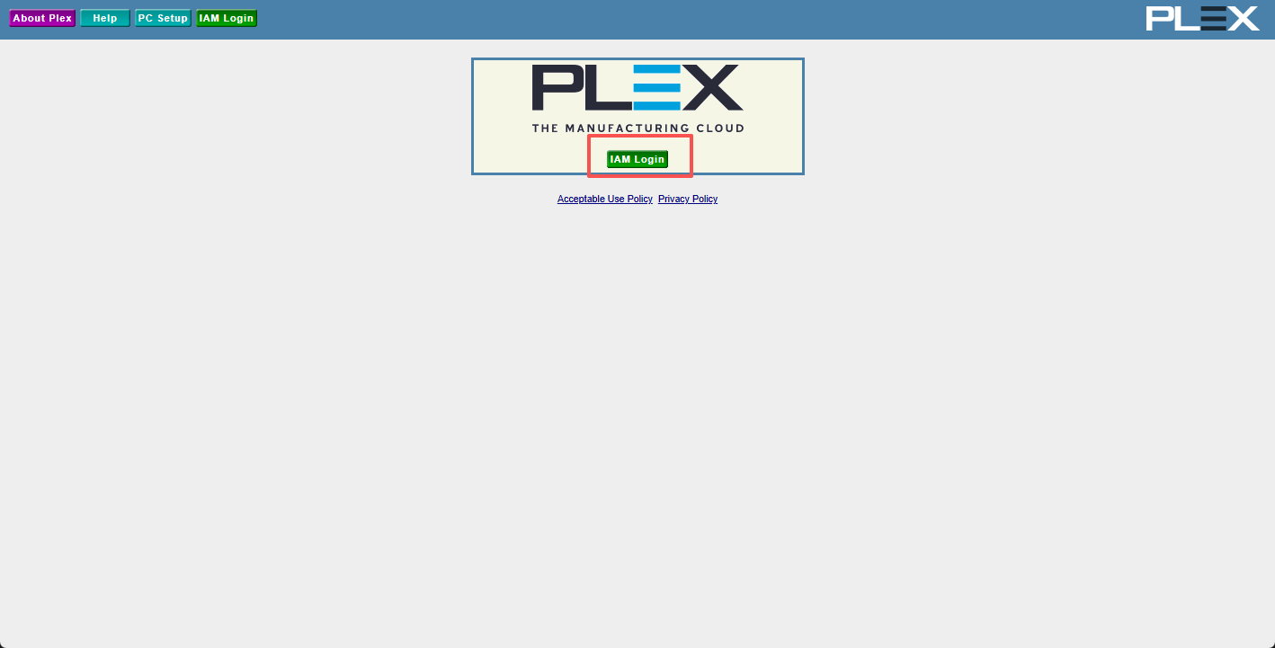 PLEX IAM Login