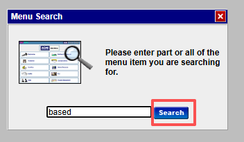 Step 1 - Menu Search