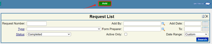 Step 3 - Add New Request